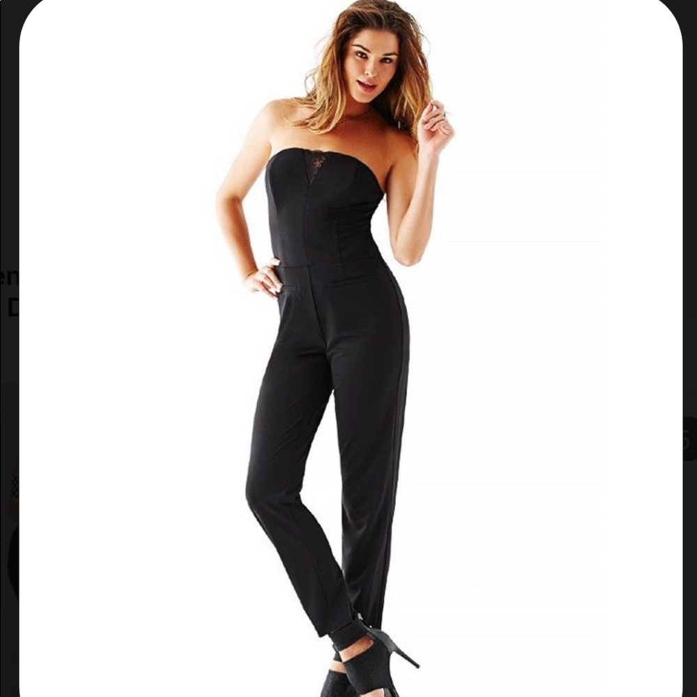 Guess Plunge Neck Jumpsuit